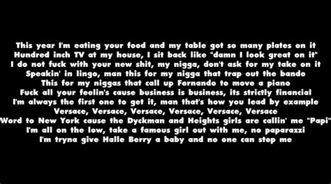 versace lyrcics|Versace lyrics drake.